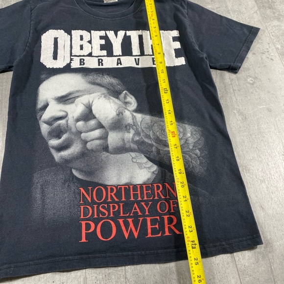 Y2k Obey The Brave Band Tee Shirt - Picture 4 of 5